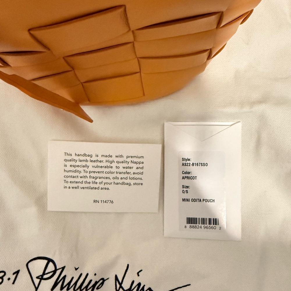 3.1 Phillip Lim Orange Woven Mini Bucket Bag - Picture 4 of 4